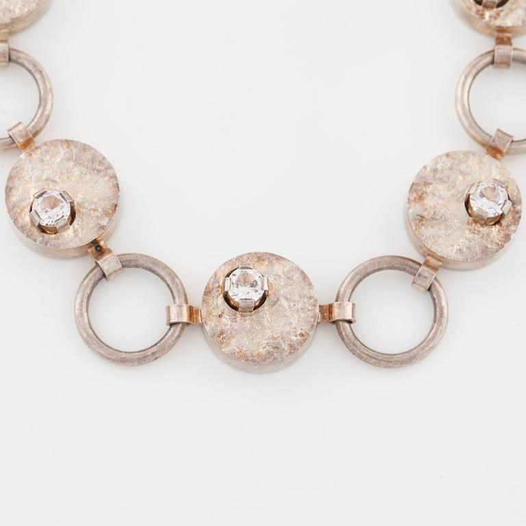 CESON, Göteborg, 1969, a faceted rock crystal necklace.