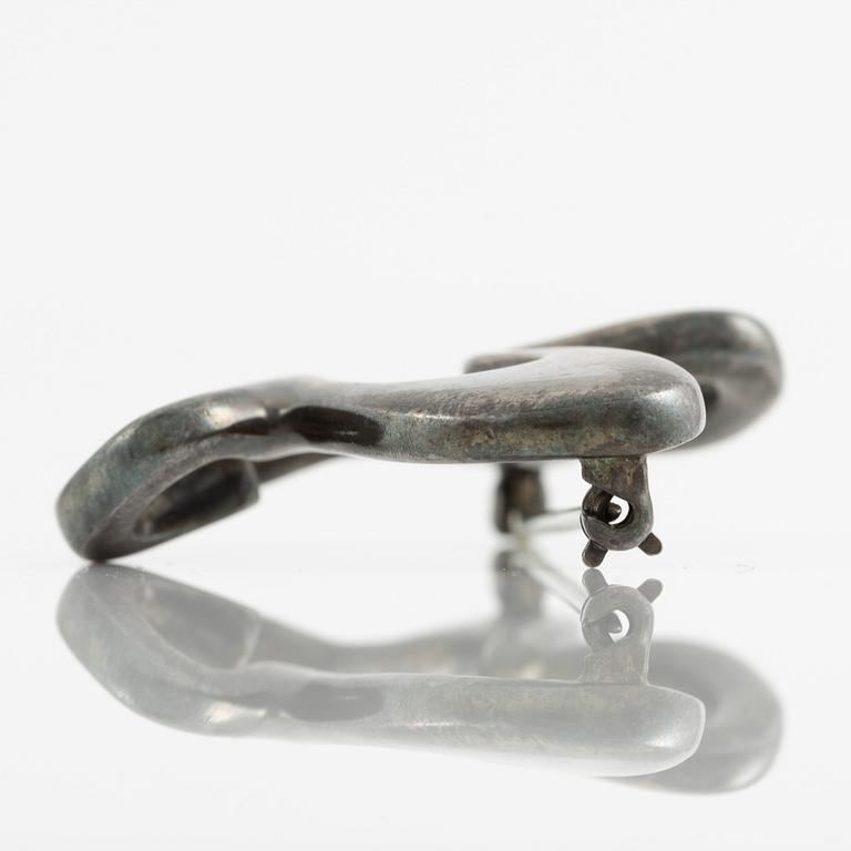 Henning Koppel, brosch, sterlingsilver, Splash, för Georg Jensen, Danmark efter 1945.