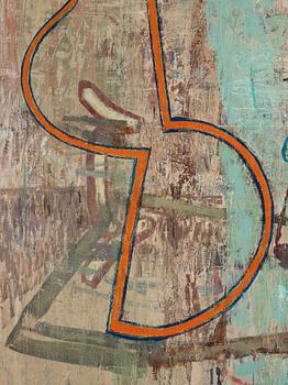 Arvid Pettersen, oil on canvas, diptych, signed verso.