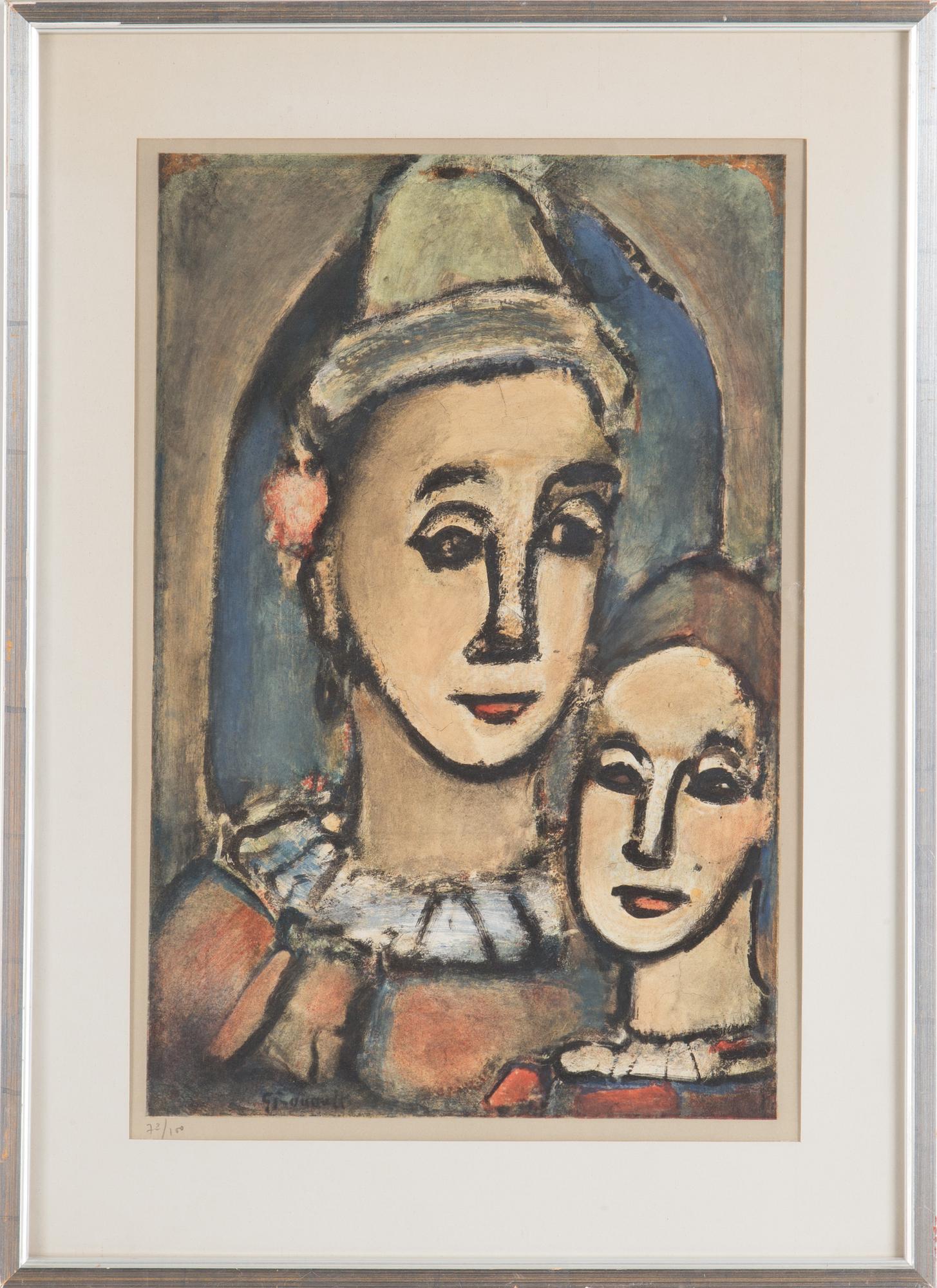 GEORGES ROUAULT, lithograph in colours, numbered in pencil 72/100.