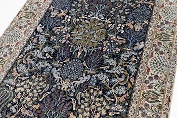Matta, Nain, part silk, ca 243 x 163 cm.