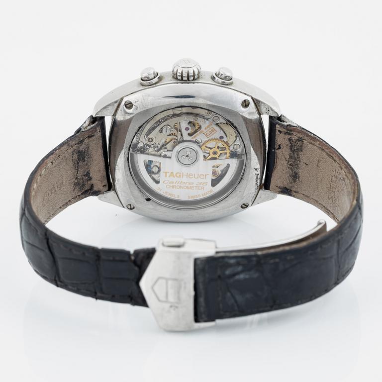 Tag Heuer, Monza, Calibre 36, wristwatch, 38 x 38 (44) mm.