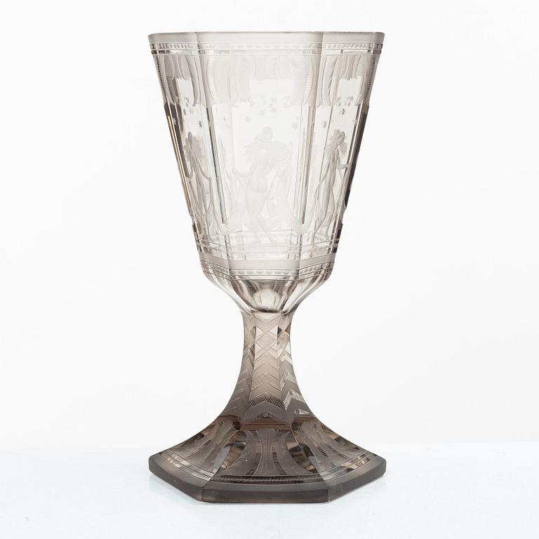 Simon Gate, Vase, "Six Graces", Orrefors, 1925.