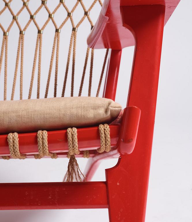 Hans J. Wegner, "The Web Chair", model "JH 719", Johannes Hansen, Denmark, post 1968.