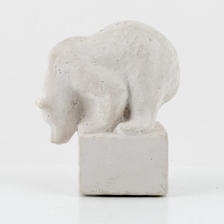 Arvid Knöppel. Sculpture, unsigned, plaster.