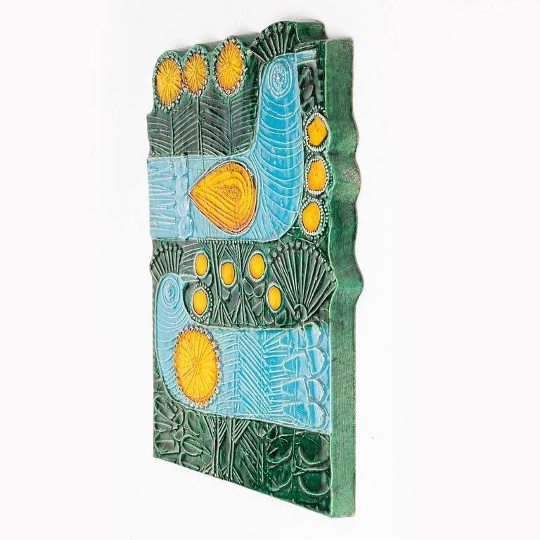 Lisa Larson, a 'Dubbelfasan' ceramic wall plaque, Gustavsberg.