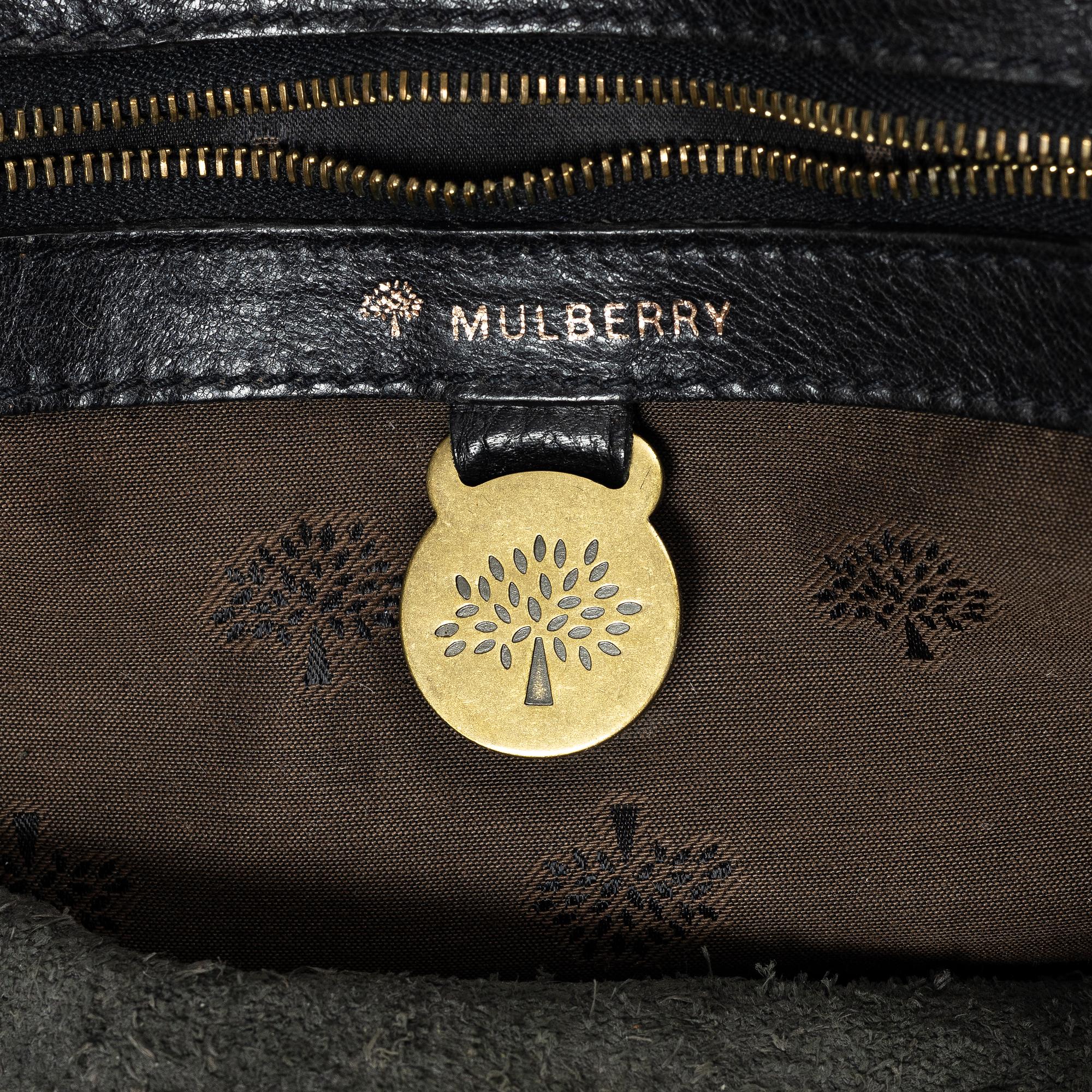 Mulberry, a leather bag.