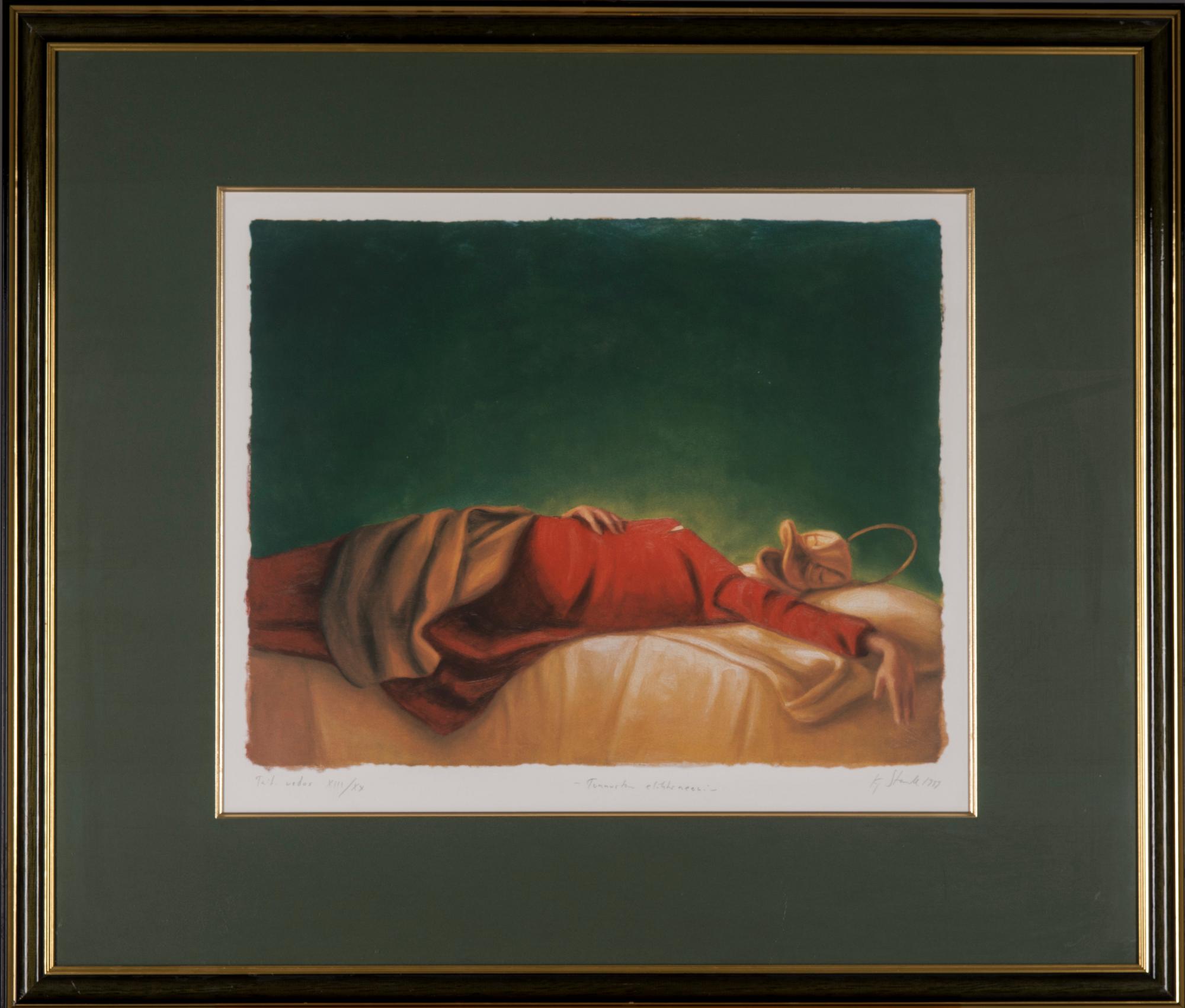 KAJ STENVALL, färglitografi, signerad, daterad 1999 och numrerad XIII/XX. Konstnärens avdrag.