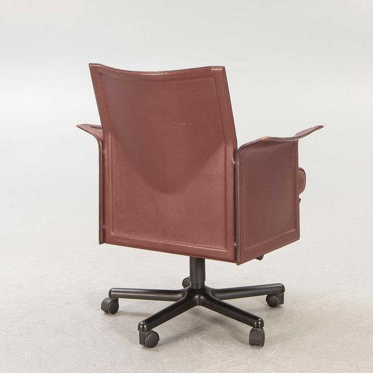 A Tito Agnoli desk chair for Matteo Grassi Italy alter part of the 20th century.