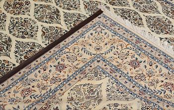 Matta, Nain, part silk, s.k. 6 LAA, ca 265 x 204 cm.