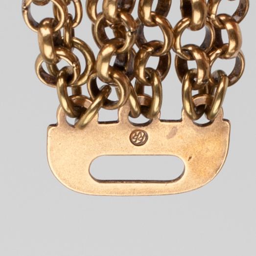 HALSSMYCKE och ARMBAND, brons, Kalevala Koru "Hämäläinen juhlakääty". 1900-talets slut/2000-tal.