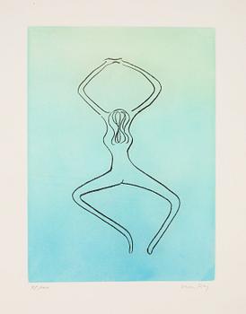 MAN RAY, 11 st färgakvatinter, 1970, signerade och numrerade 98/100, tryckt och utgiven av Georges Visat.