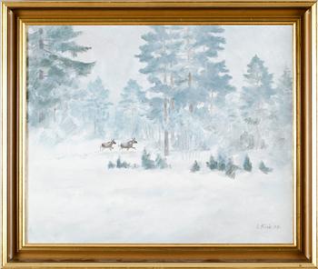 LENNART FRISK, olja på duk, signerad och daterad 1986.