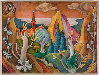 LOUIS SCHRIKKEL, oil on canvas, signed.