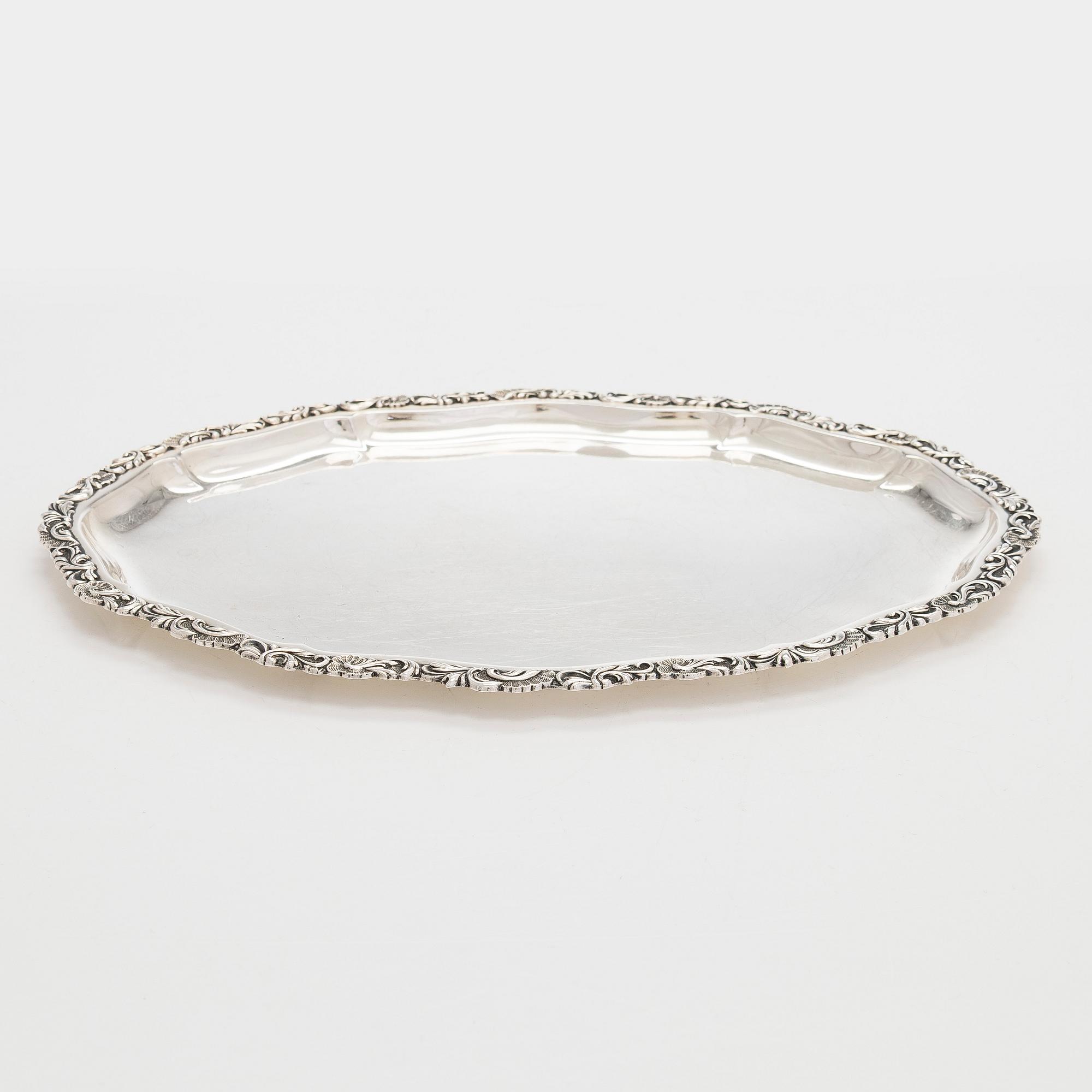 A silver trayray, silver, Kutakeskus, Tavastehus, 1947.