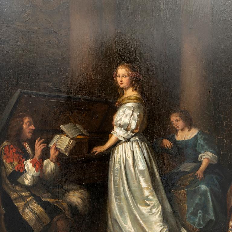 Caspar Netscher, kopia efter  Scène de musique de chambre.