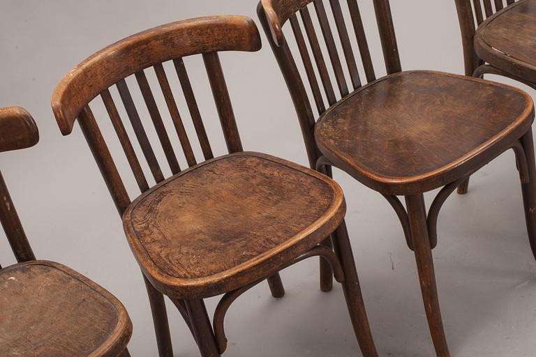 STOLAR, 4 st, bl a Thonet, 1900-talets första hälft.