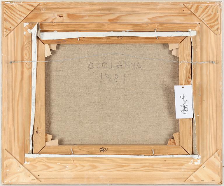 ERLING ÄRLINGSSON, oil on canvas, signed. Executed 1981.