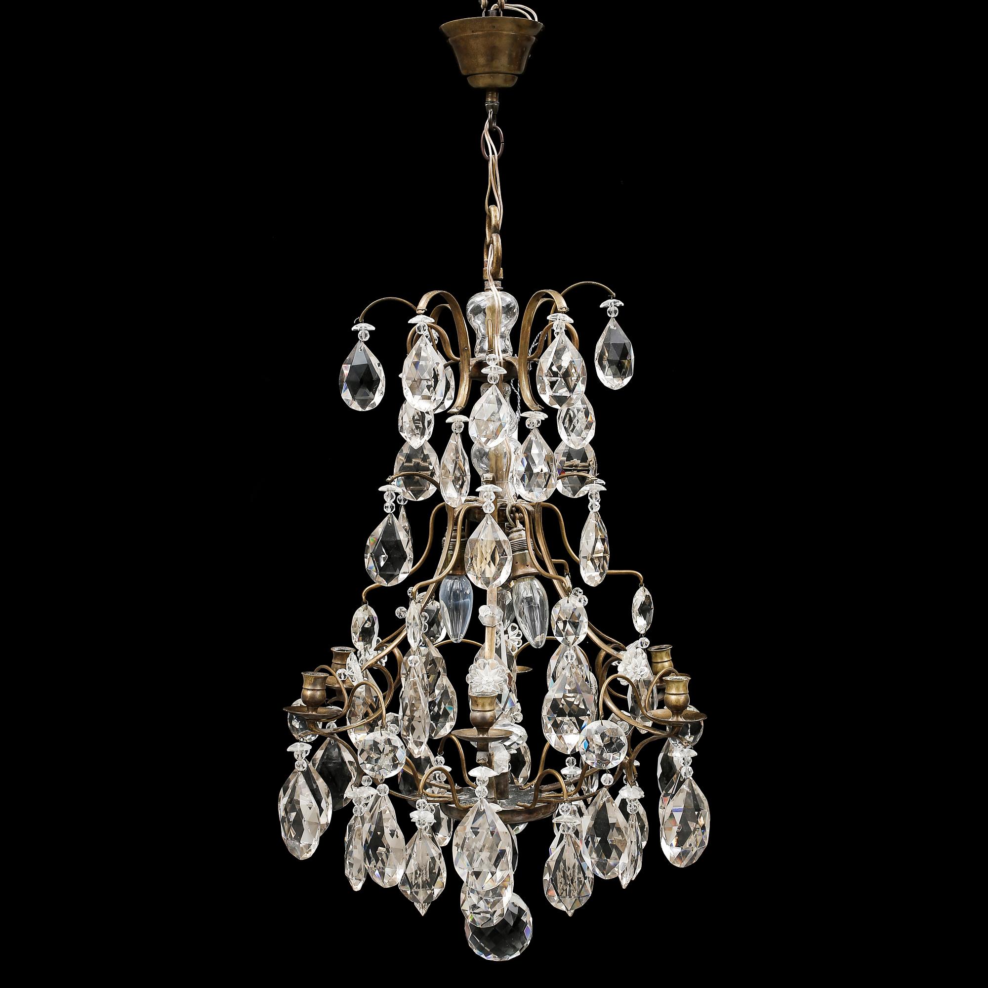 LJUSKRONA, barockstil, omkring 1900-talets mitt.