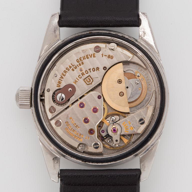 UNIVERSAL GENÈVE, Polerouter super, (SWISS T), armbandsur, 35,5 mm,