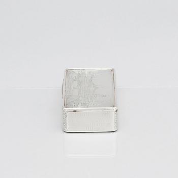 A russian silver box, unclear makers mark, assay master Victor Savinkov, Moscow, Russia, 1869.