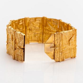 Björn Weckström, An 18K gold bracelet "Opus 381". Lapponia 1969.