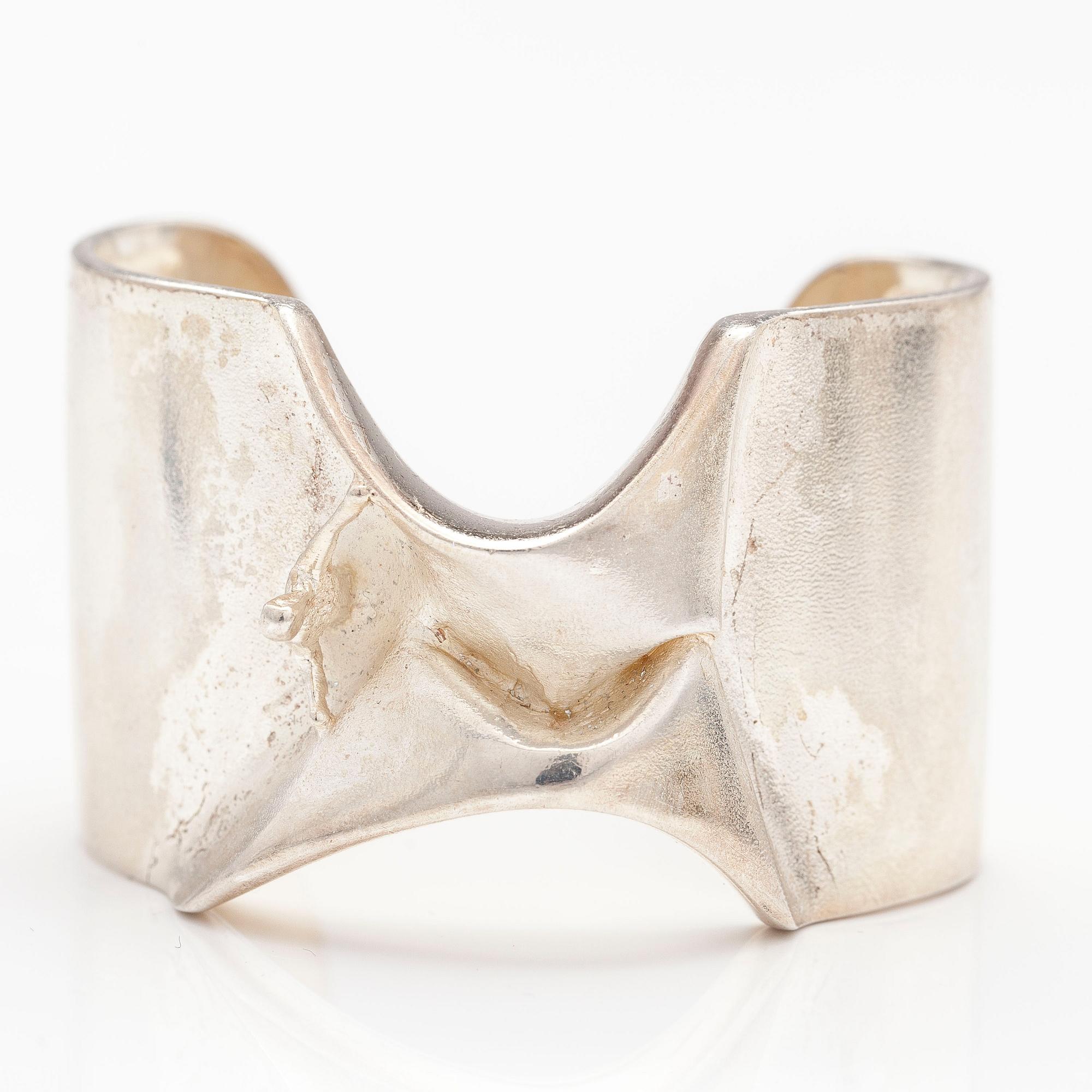 BJÖRN WECKSTRÖM, A sterling silver bracelet "Man from Mercury". Lapponia 1970.