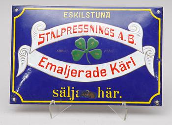 SKYLT. Emalj.