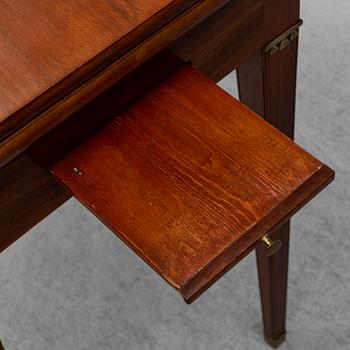 A late Gustavian games table, late 18th ct.