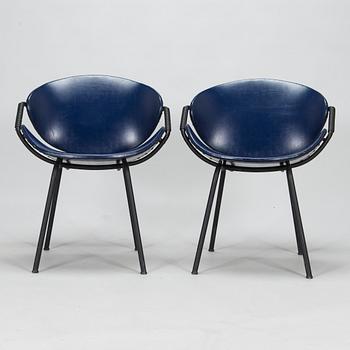 Olof Kettunen, stolar, ett par, "TU612", tillverkare J. Merivaara, 1900-talets mitt.