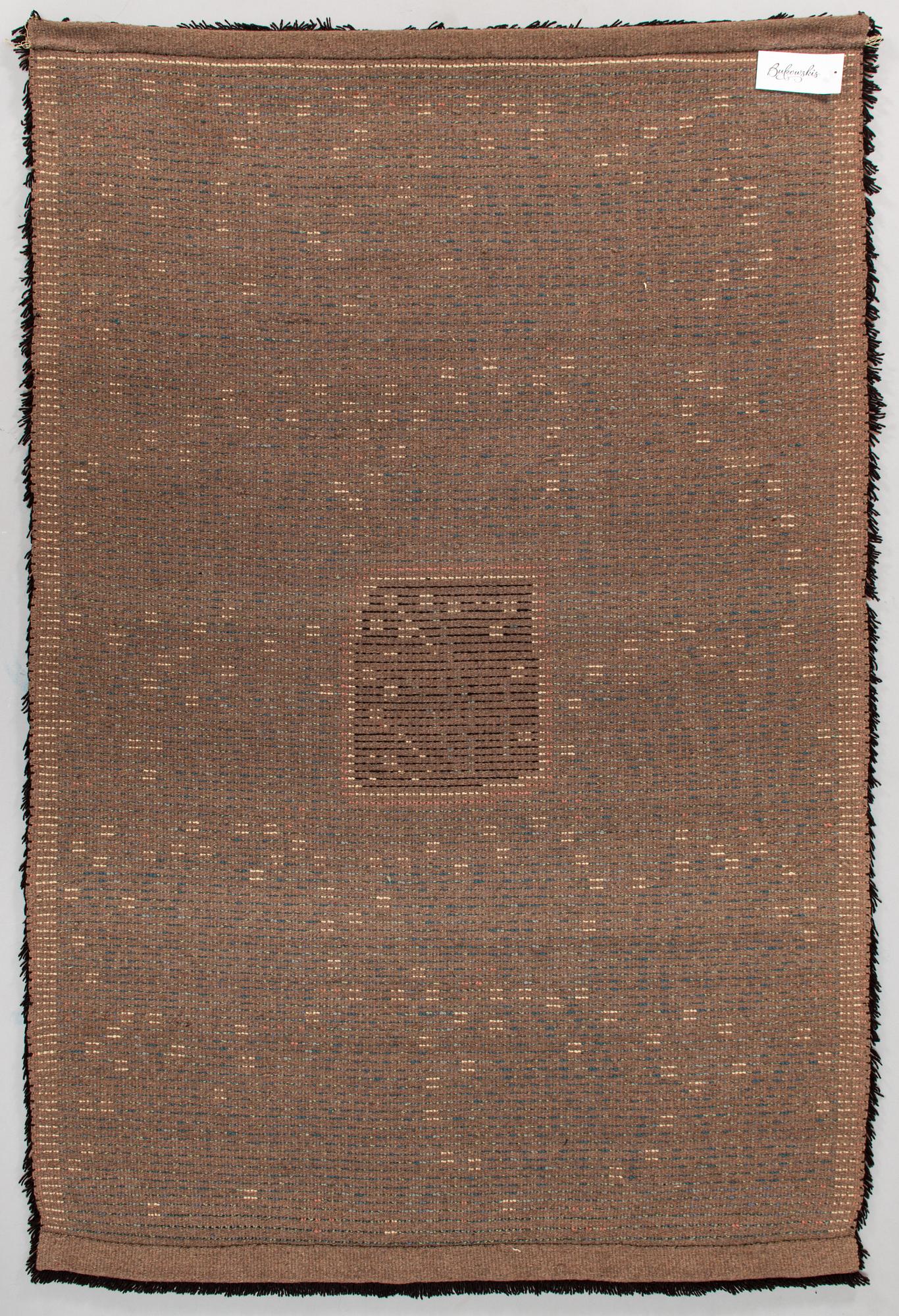 Aune Vuorinen-Peippo, A Finnish long pile Ryijy Rug, for Neovius. Circa 160 x 110 cm.