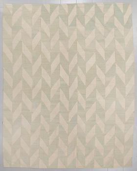 A flatweave rug, 307 x 250 cm.