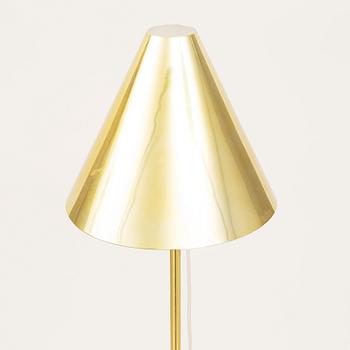 Hans-Agne Jakobsson, a model 'G-185' brass floor light, Markaryd, Sweden.