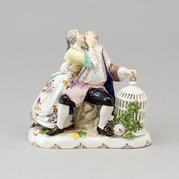 A Samson porcelain figure group, Paris, France, 19th Century.