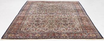 A semi antique Keshan "Dabir" carpet, central Persia, c. 348 x 229 cm.