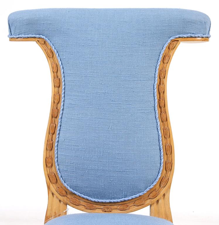 STOL sk Voyeuse av Melchior Lundberg delvis 1700/1800-tal.