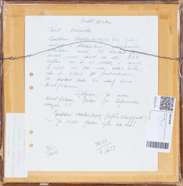 Albert Engström, tuschteckning, signerad.