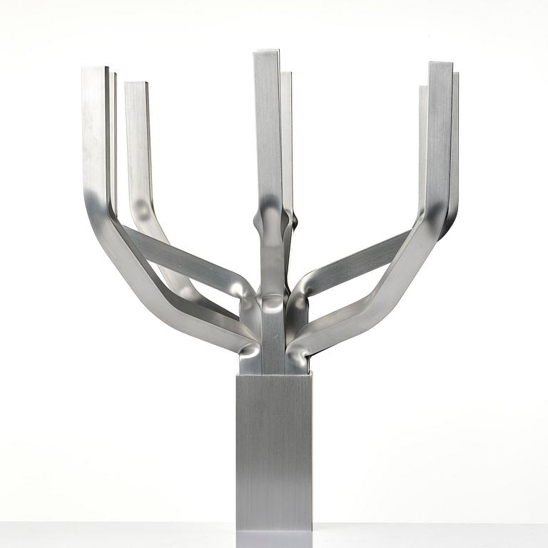 David Taylor, a unique "Aluminium Candelabra 9", Studio Mellösaverken, Sweden, 2022.