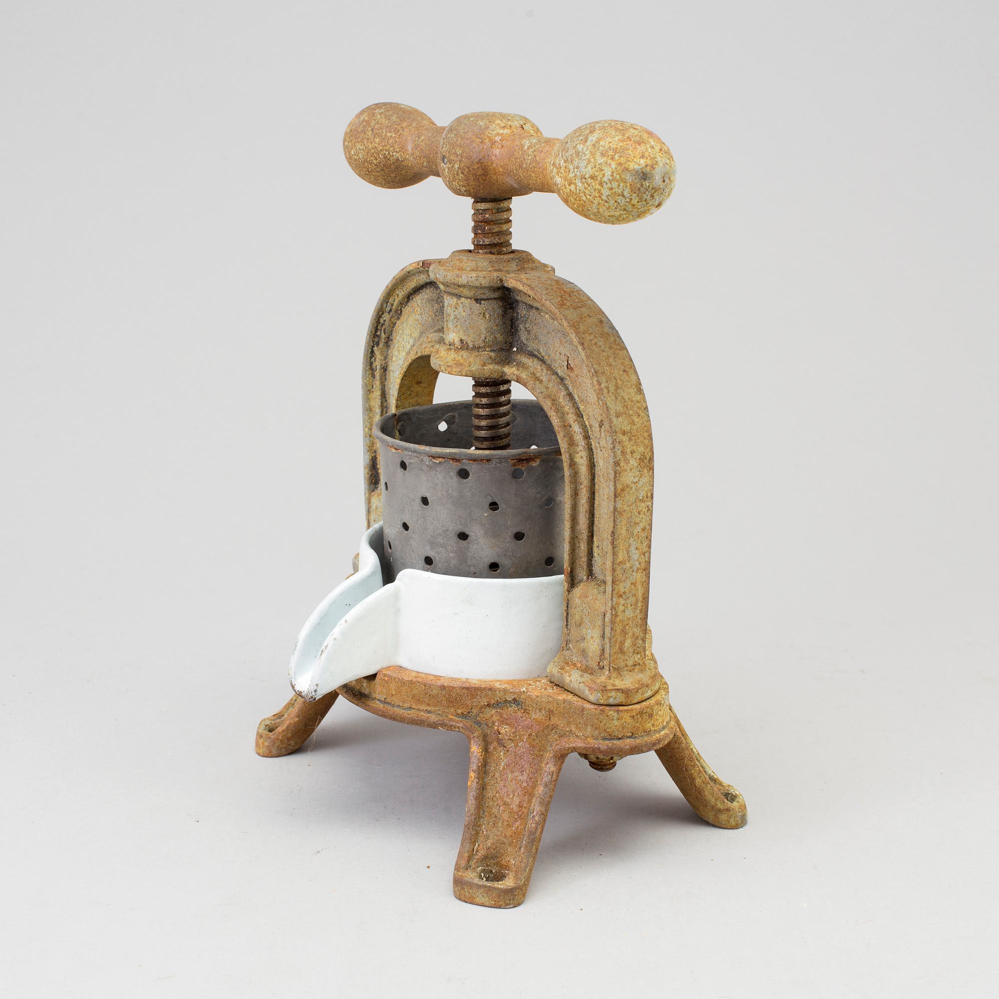 ANKPRESS, järn, Frankrike, 1900-talets början.