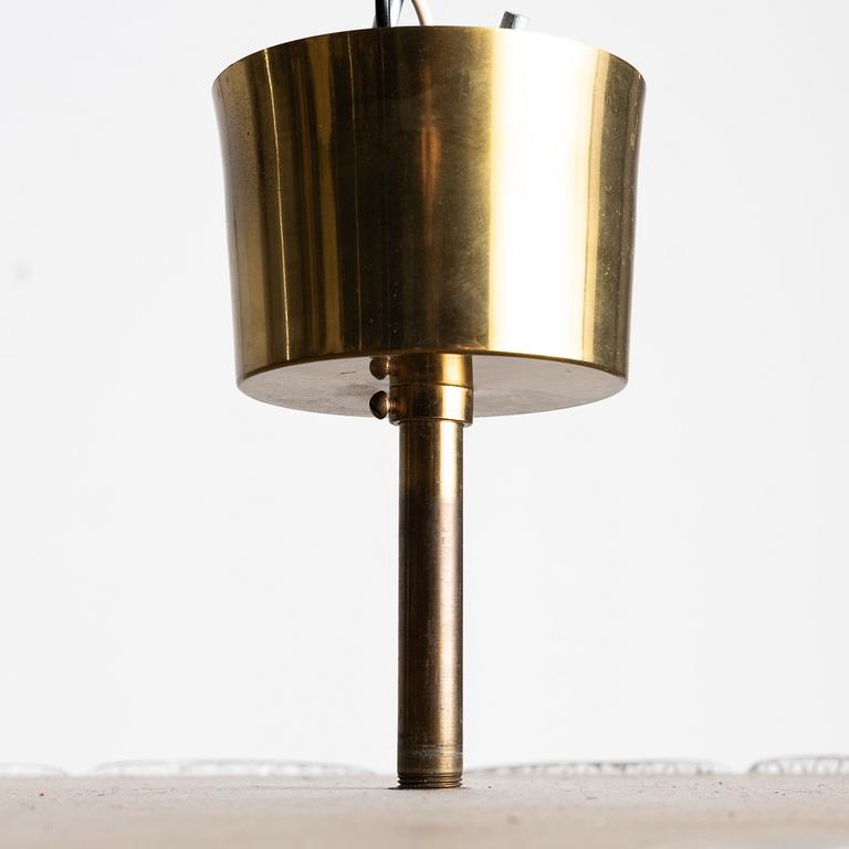 Carl Fagerlund, a ceiling lamp, Orrefors, second half of the 20th century.