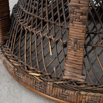 Armchair, rattan early 20th century.