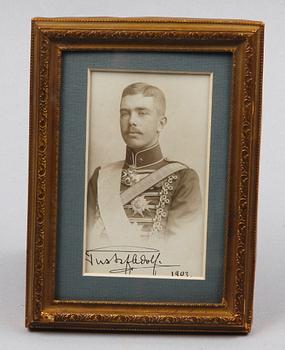 KUNGLIGT FOTOGRAFI MED AUTOGRAF, Atelier Florman, Stockholm, sign o dat 1903.