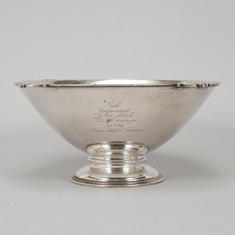CG Hallberg, skål, silver, Stockholm 1931.
