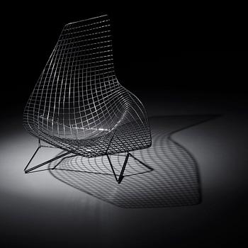 A Harry Bertoia 'Asymmetric Chaise', Knoll International.