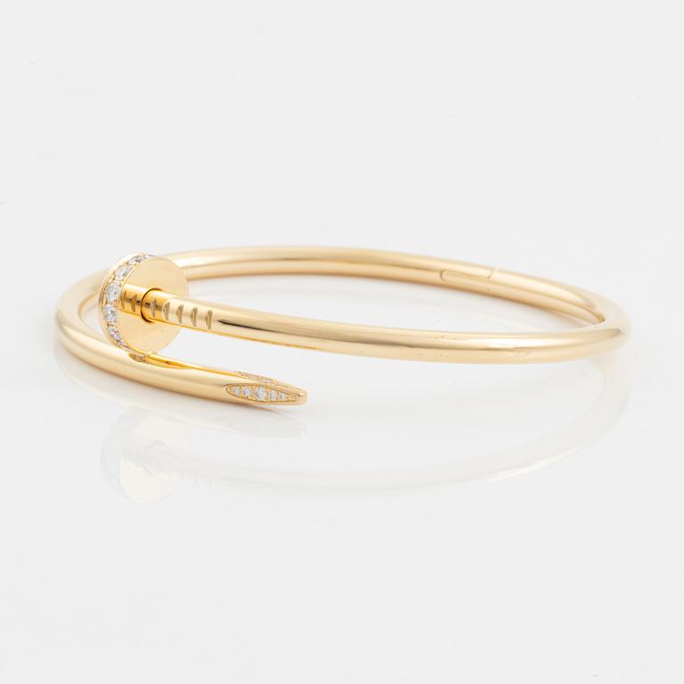 Cartier "Juste un Clou" 18K guld med runda briljantslipade diamanter.