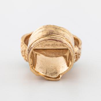 YVES SAINT LAURENT, a green paste ring.