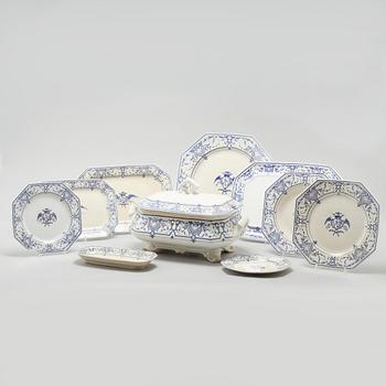 An earthenware tableware set of 78 pcs, "Arona" by Rörstrand, in production 1902-1910.
