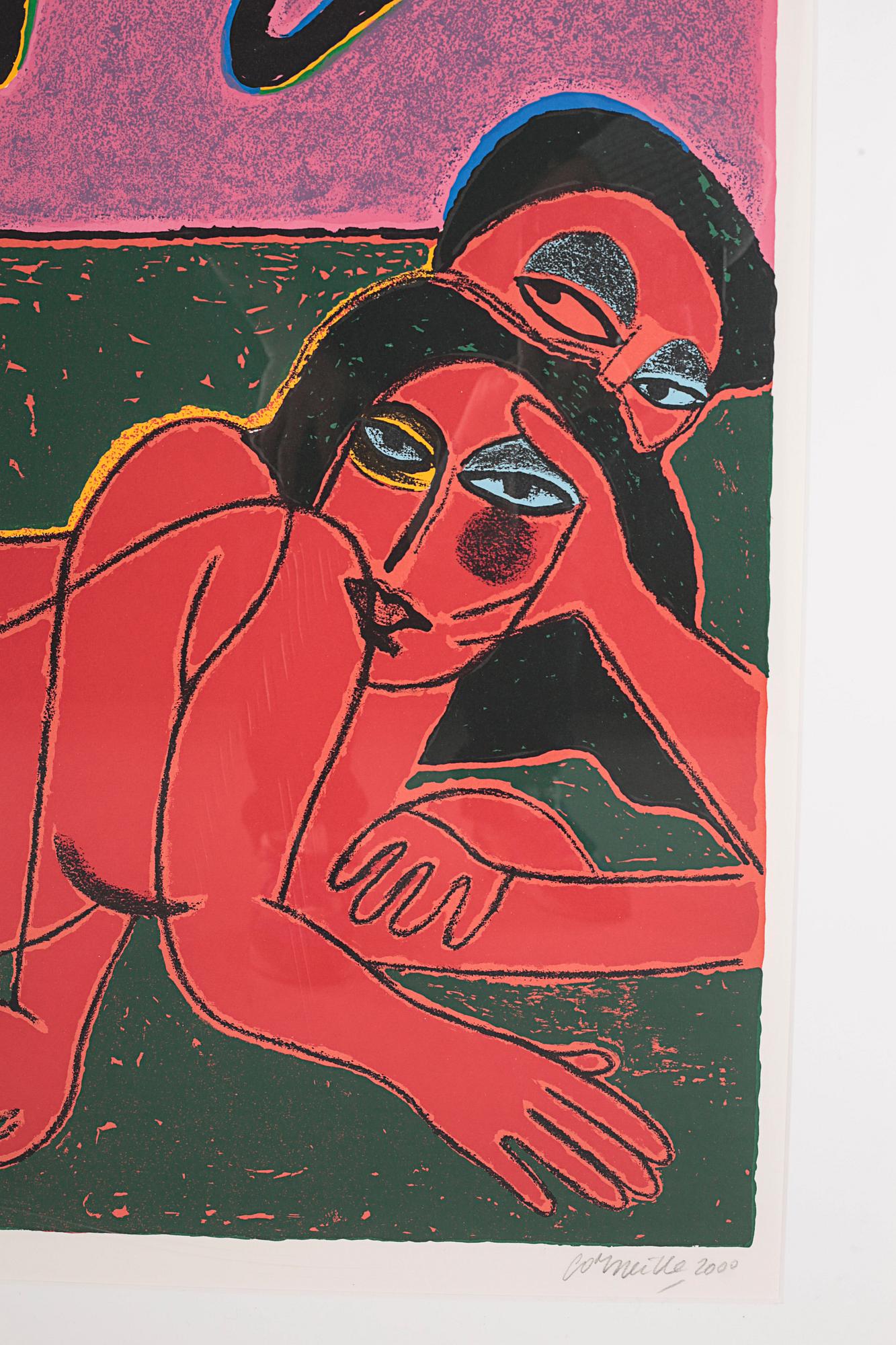 BEVERLOO CORNEILLE, färgserigrafi , signerad, daterad 2000 och numrerad 86/200.