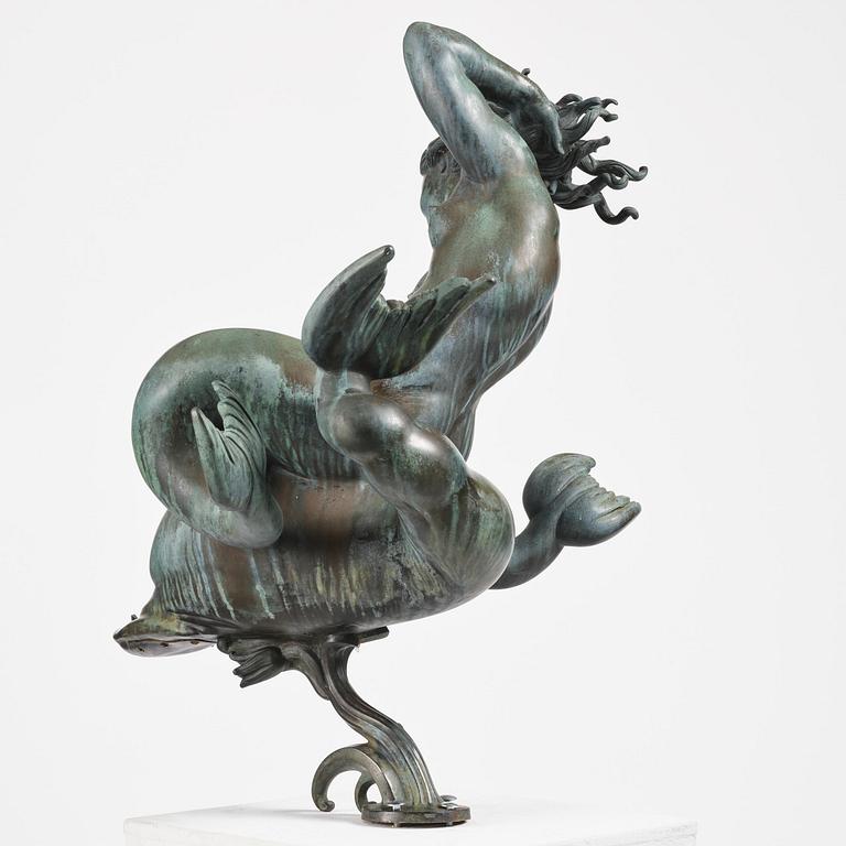 Carl Milles, "Solglitter" / "Najad på delfin" (Sunglitter / Naiad and dolphin).