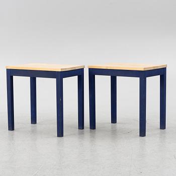 Nirvan Richter, A pair of side tables, Norrgavel.